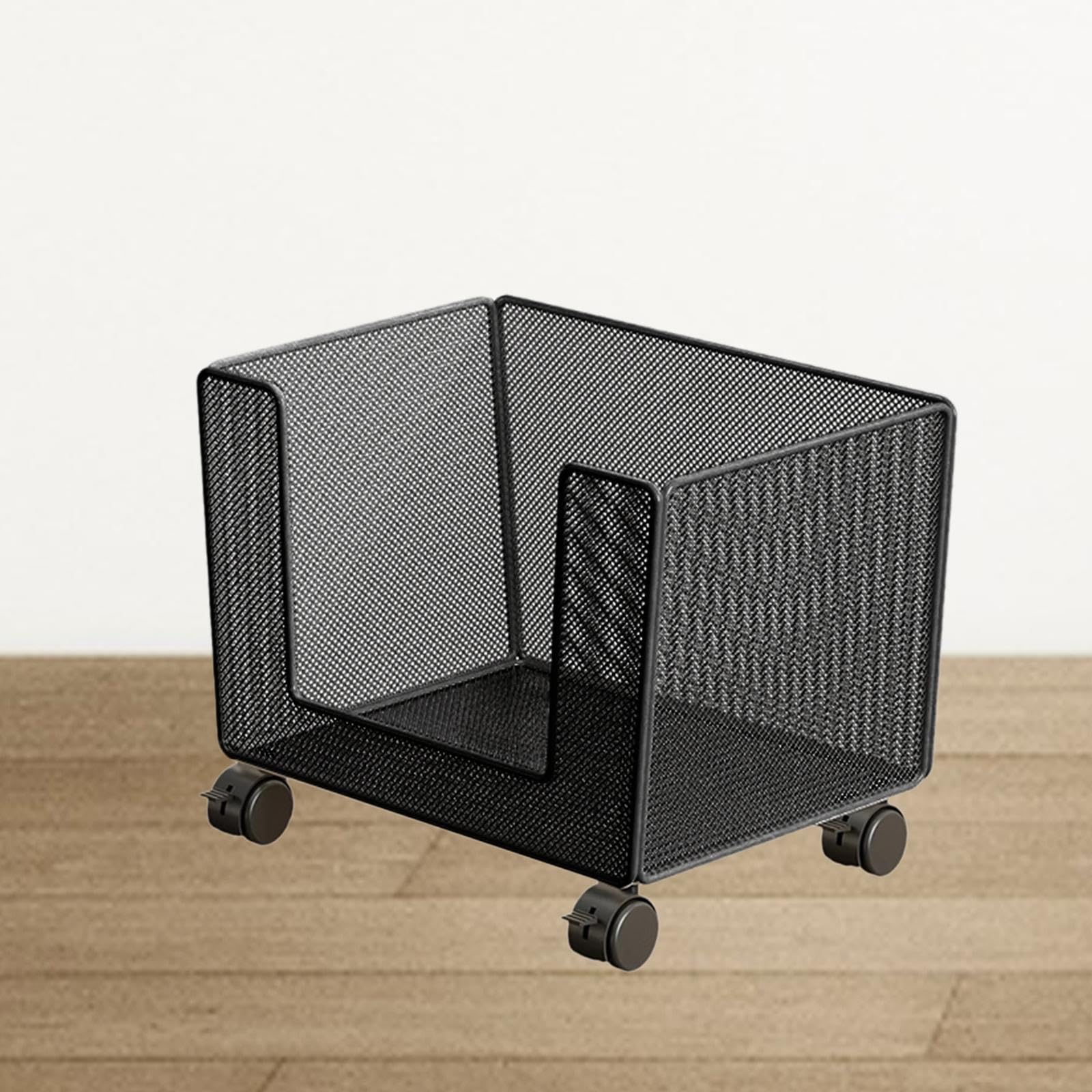 Carro Archivador con Ruedas para Organizar Y Accesorios, Negro, Individual