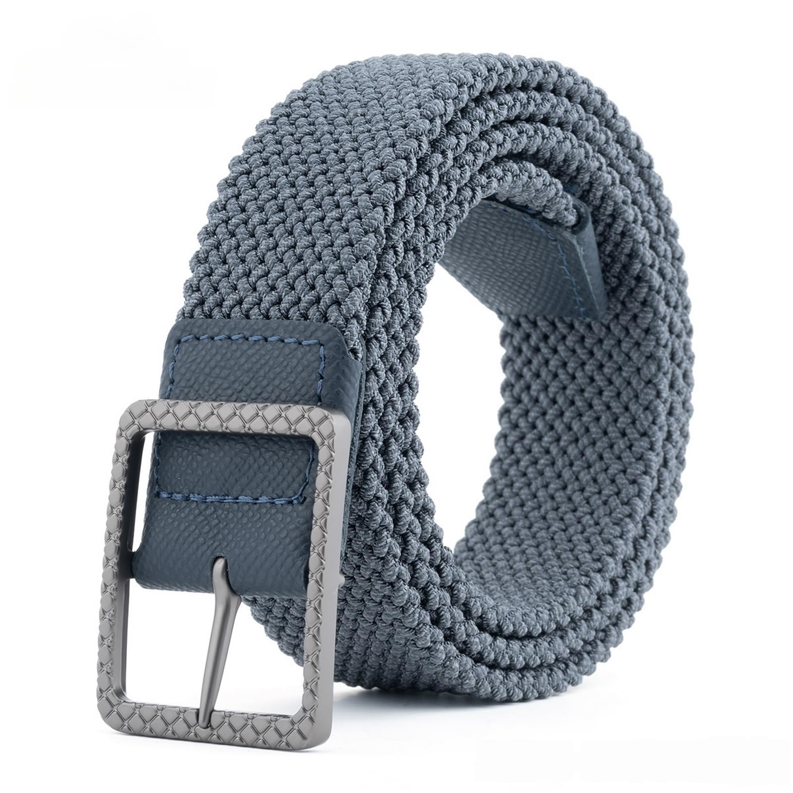 Taktische Gürtel Herren Gewebter No-Punch-Doppelschicht-elastikband-Gurt Für Golf-Sporthosen Herren-dunkelblau-110cm
