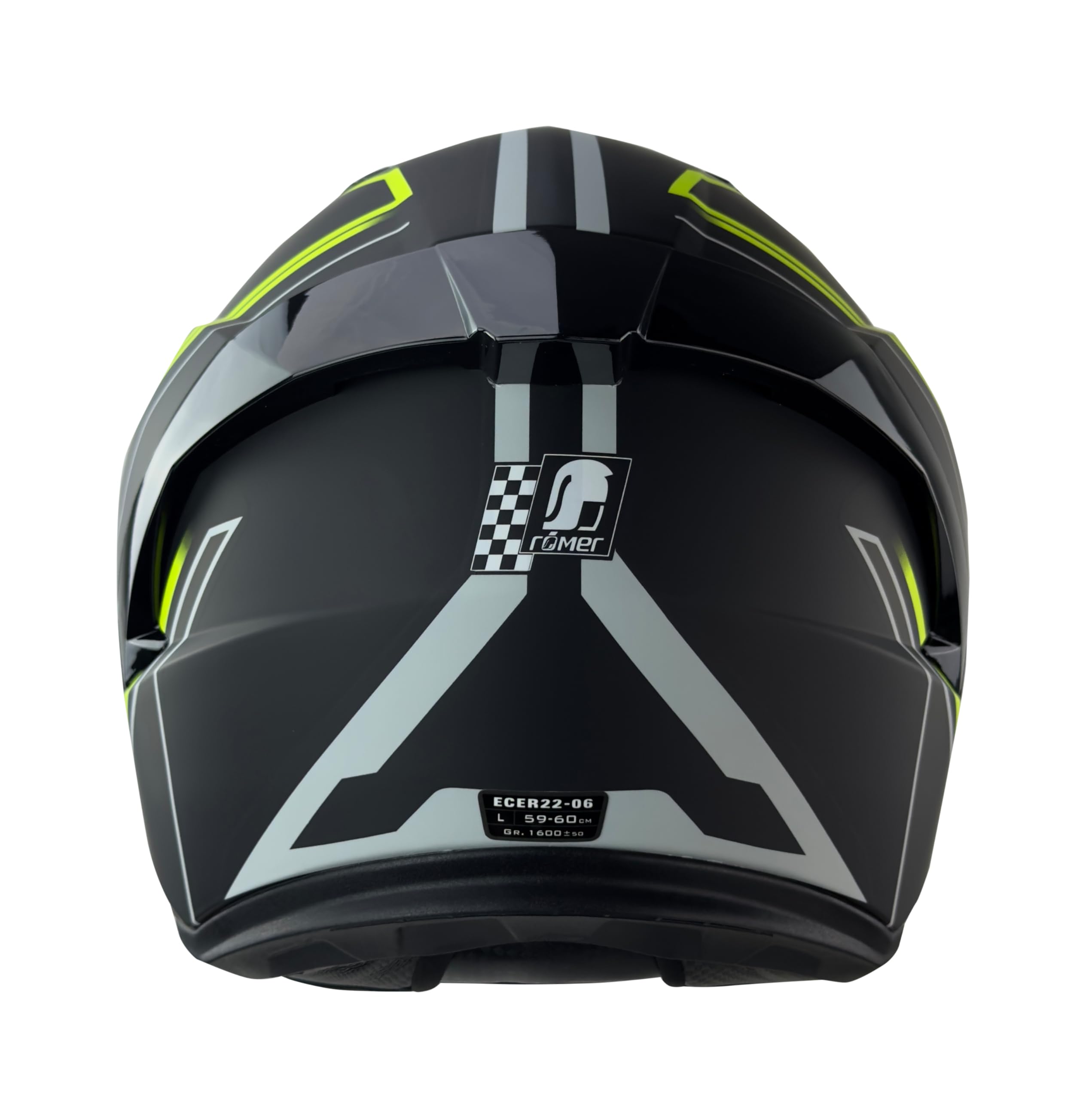Römer RR2024 Integralhelm Motorradhelm – neon gelb – Größe XS–XXL