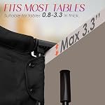 Hook on High Chair,Portable Foldable High Chair for Babies 6-36 Months,Includes Storage Bag(Black)