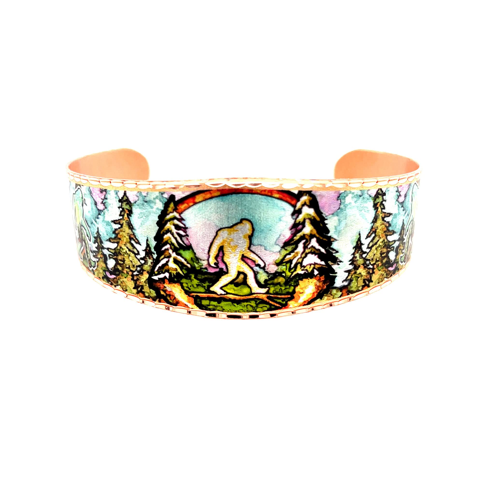 FRONT LINE JEWELRYNative American Bracelets Cuff Open Cuff Made From 99.9% Pure Solid Copper with a Gift Box; Showcase Captivating Animal/Frida/Sasquatch/Skull Designs More