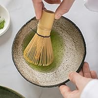 Vista 8 de Juego de 4 batidores de matcha, juego de té matcha de bambú con soporte para cuchara y batidor, batidor de matcha hecho a mano (Chasen)