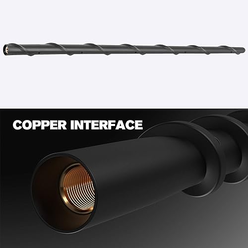 Miniatura 4 de KSaAuto H21 Par de antena de radio AMFM para Harley Davidson Road Street Electra Tour Glide (20 tipos opcionales) espiral de 16 pulgadas de ancho,