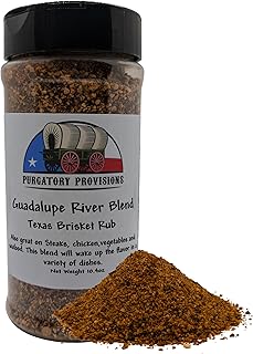 Purgatory Provisions Guadalupe River Blend - Authentic Texas Brisket Rub, Great All-Purpose Seasoning, BBQ Rub, Meat Smoking Rub, Grill Seasoning, SPG Alternative