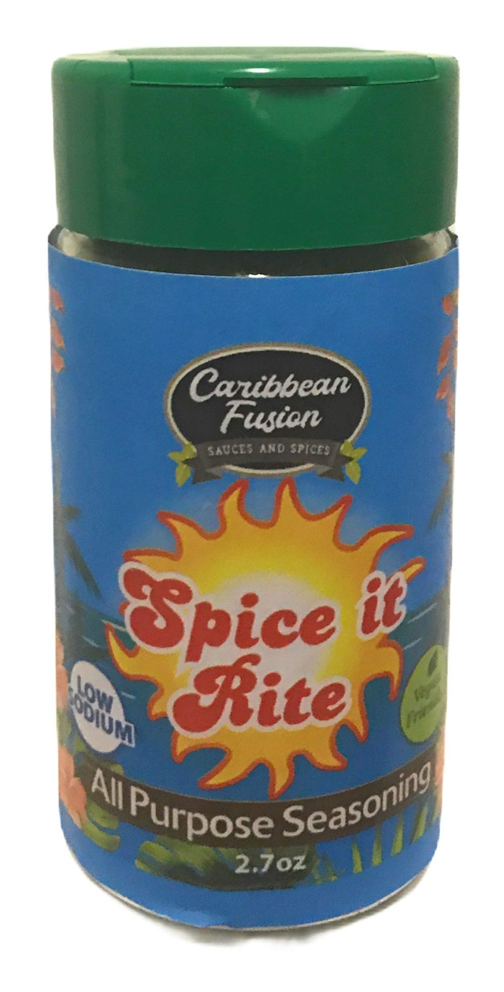 Caribbean Fusion - Spice it Rite All Purpose Seasoning Healty Gourmet, Vegan Friendly, great as a dry Rub for Chicken, Ribs, Wings, Salmon, BBQ