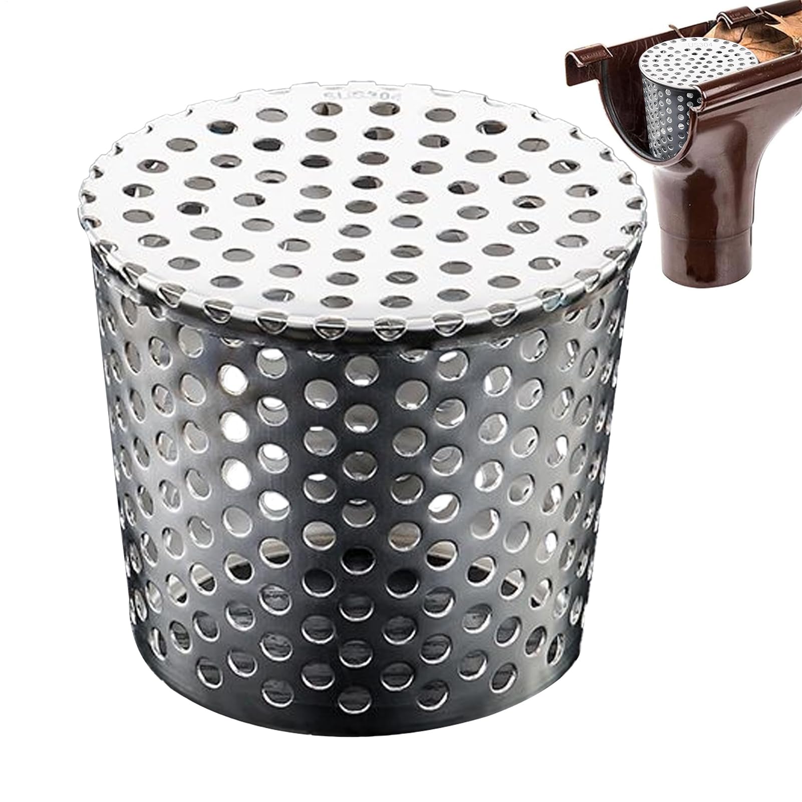 Protection De Gouttière, Protection Gouttiere Anti Feuille, Filtre Gouttière À Mailles, Crapaudine De Gouttières Filtre Gouttieres En Acier Inoxydable, Métal Crapaudines Gardes Couvertures