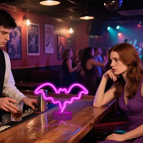 Miniatura 5 de Luz de neón con base de neón, luces de noche, decoración de pared, decoración del hogar, luz led