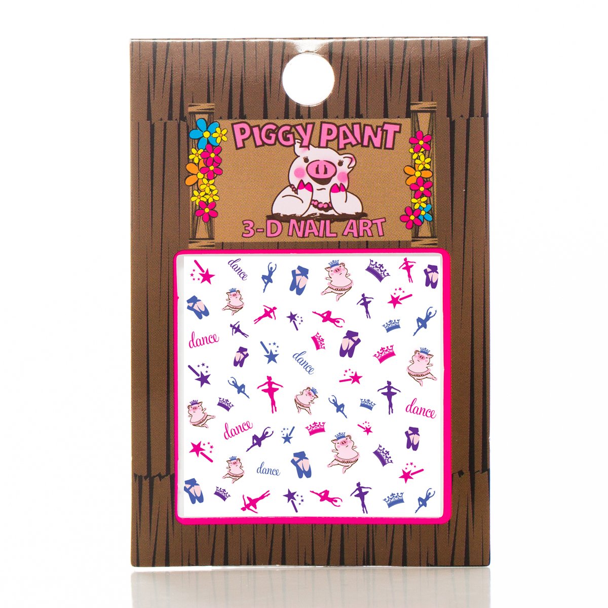 Piggy Paint 3D Nail Art, Dancing Pig