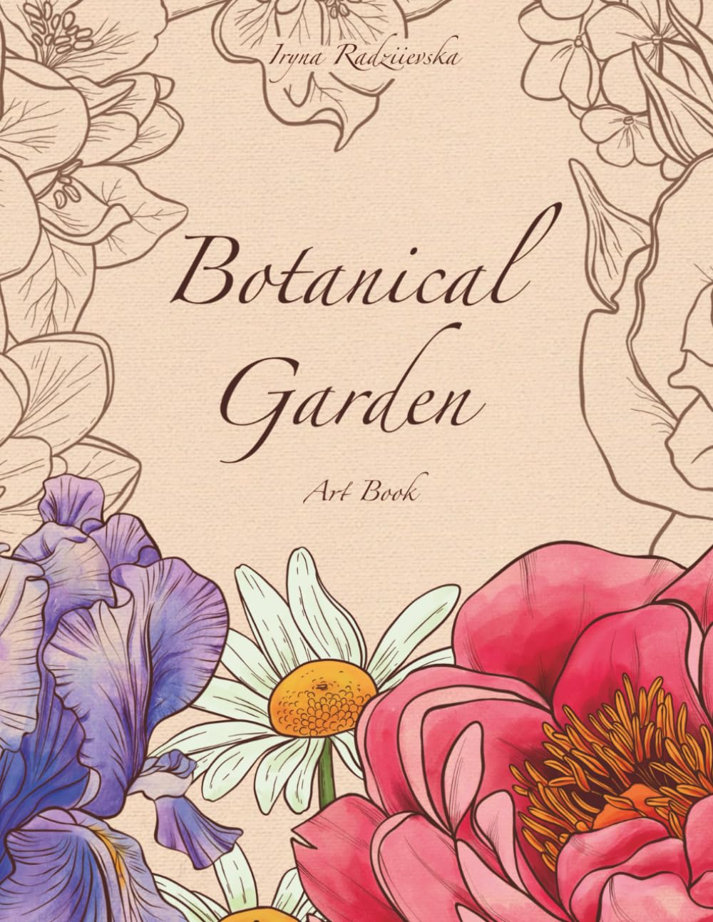 Livre de coloriage pour adultes à utiliser le soir pour une relaxation florale et de la pleine conscience