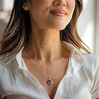 Vista 20 de 925 Sterling Silver Gemstone Necklaces for Women - Birthstone - Silver Pendant Necklaces - Statement Necklace Silver - Everyday Jewelry Silver