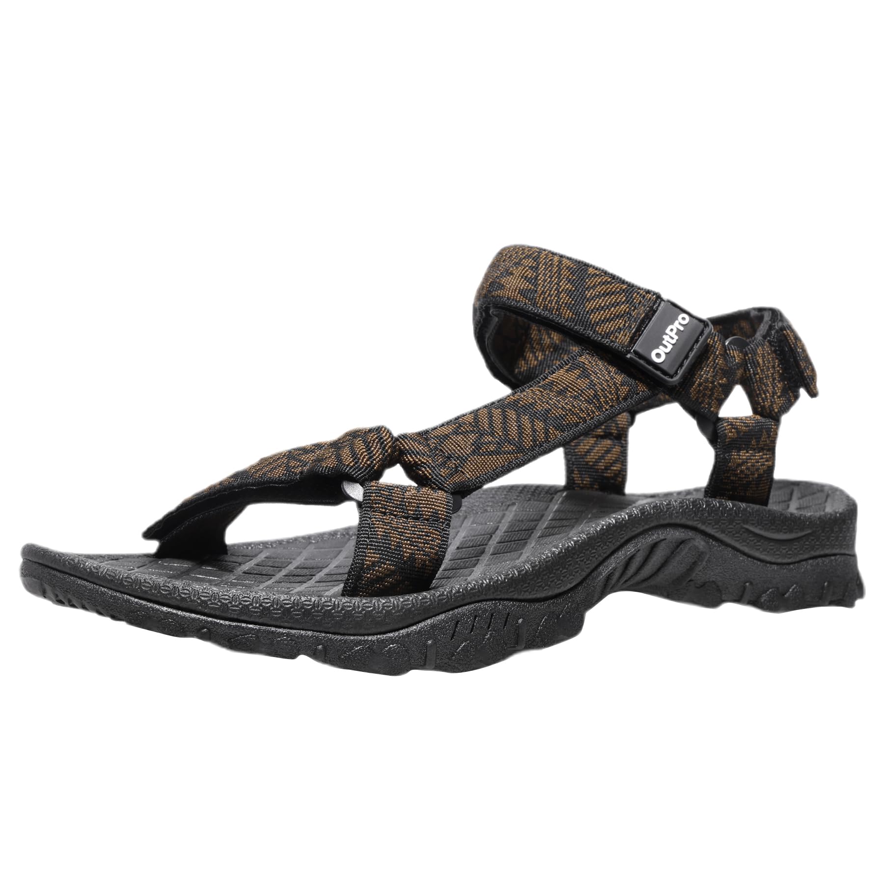 OutPro Sandalen Herren Sportsandalen Verstellbare Klettertreppe Trekkingsandalen Wassersandalen Sommer Atmungsaktiv für Trekking Wander Outdoor