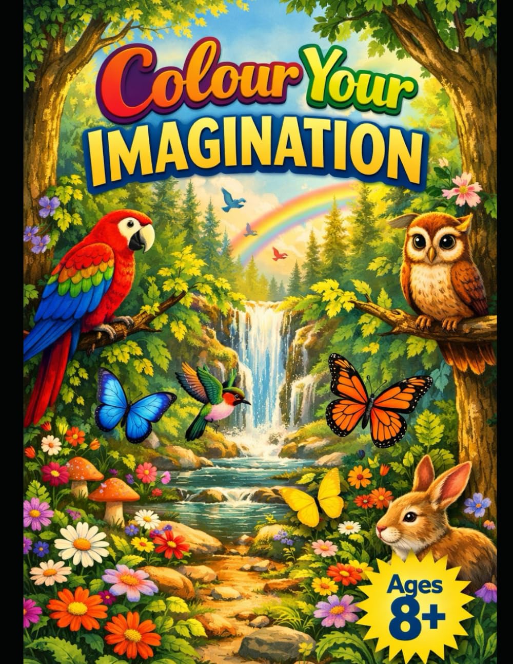 Colour Your Imagination- A Fun & Creative Colouring Book for Kids Ages 7–12: Colouring Adventures for Creative Kids