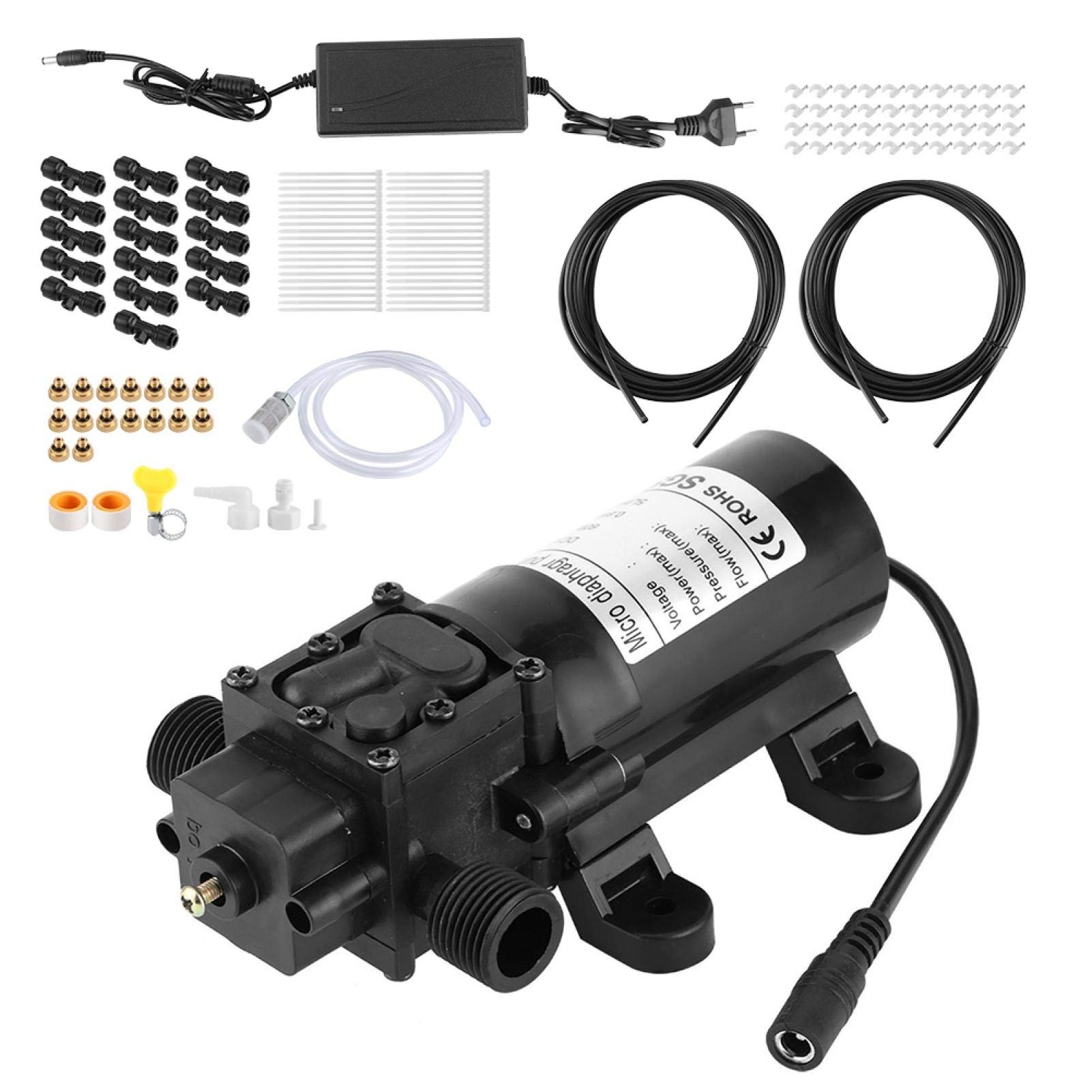 Sistema di nebulizzazione, Sistema di raffreddamento a spruzzo Ugelli Sistema di nebulizzazione Raffreddamento Kit sistema di irrigazione Accessori da giardino Nebulizzatori per terrazze
