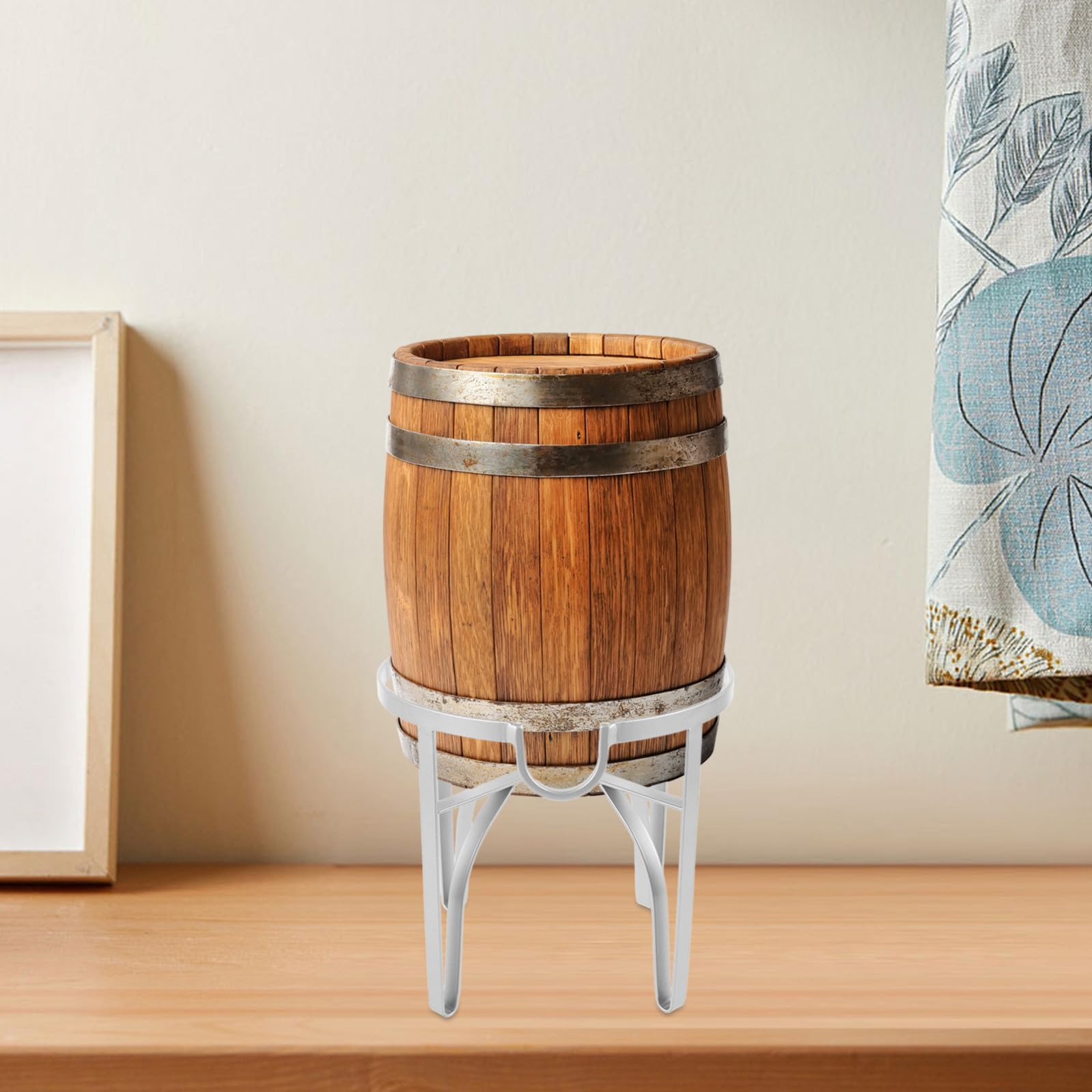 TOYANDONA Supporto in Metallo per Secchio da 5l, Porta-distributore di Bevande Stabile per Birra e Vino, Accessorio per Feste Indoor e Outdoor