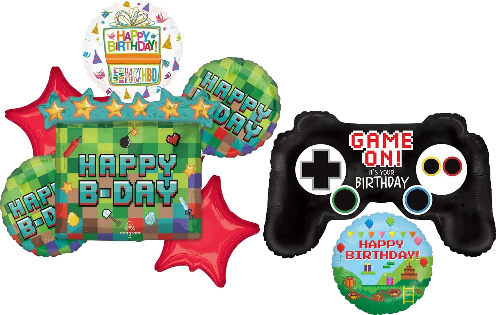 Décorations de bouquet de ballons TNT pour fête d'anniversaire sur le thème des mineurs