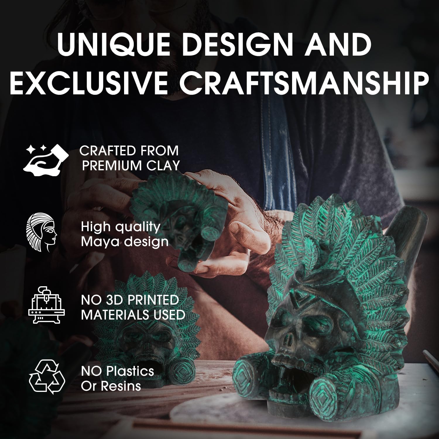 “OW” Aztec Death Whistle - Produces Loud Human-like Screams at high Decibels, 126+ Decibels Loud,Self Defense Whistle, Great Gift Idea (Ancient Bronze) - Image 4