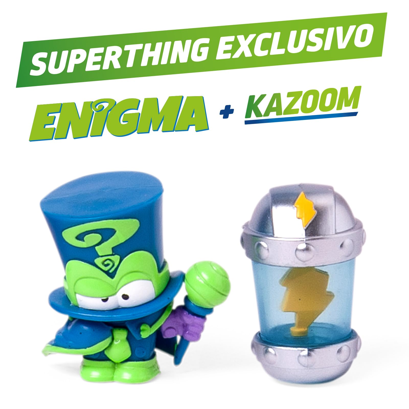 SUPERTHINGS KAZOOM Power – Hidden Base Enigma. Guarida de Enigma de la Serie de TV “Kazoom Power”. Contiene 1 Hidden Base, 1 Enigma Exclusivo y 1 Kazoom Exclusivo