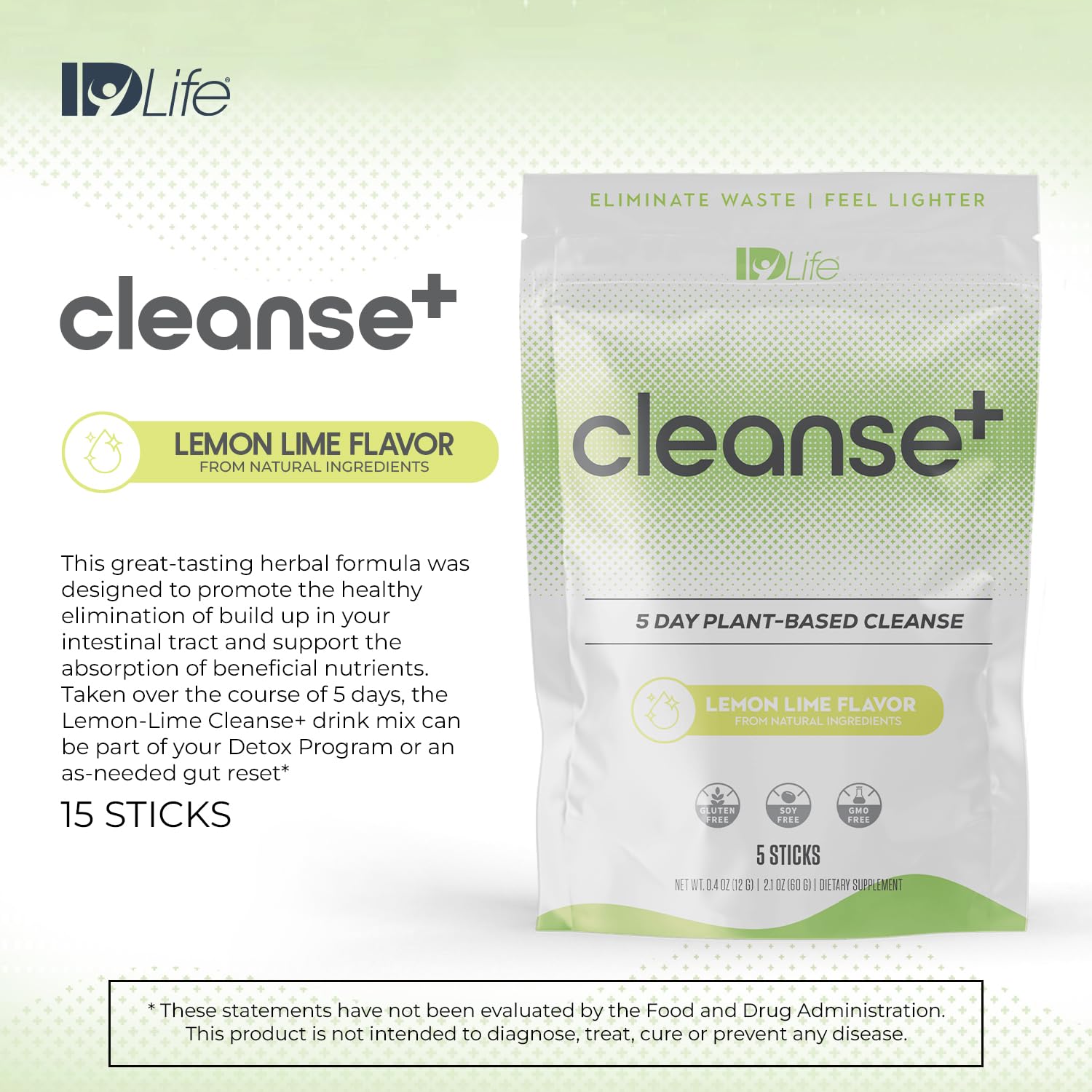 Amazon.com: IDLife Lemon-Lime Cleanse+ Powder Drink Mix - 5-Day