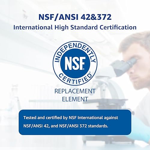 Miniatura 2 de Overbest Filtro de agua certificado NSF, repuesto para filtro de agua Pur Faucet Pur, modelo de grifo PurPLUS FM-2500V, FM-3700, PFM150W, PFM350V,