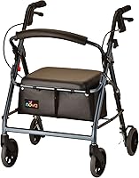 Vista 18 de Nova - Productos Médicos Get Go Petite Rolling Walker, caminador rodante pequeño - 13 libras., 4209CRD, Rojo, 1, 1