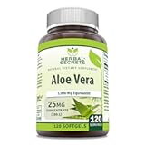 Aloe Vera 25 Mg Concentrate 200:1 | 5000 Mg Equivalent | 120 Softgels | Non-GMO | Gluten-Free | Made in USA