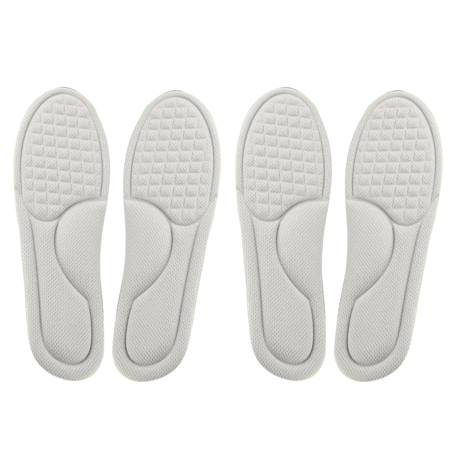 2 paia di solette per tallone, cuscinetti per scarpe da uomo e donna, inserti in memory foam, supporto per arco plantare, assorbimento degli urti antiscivolo