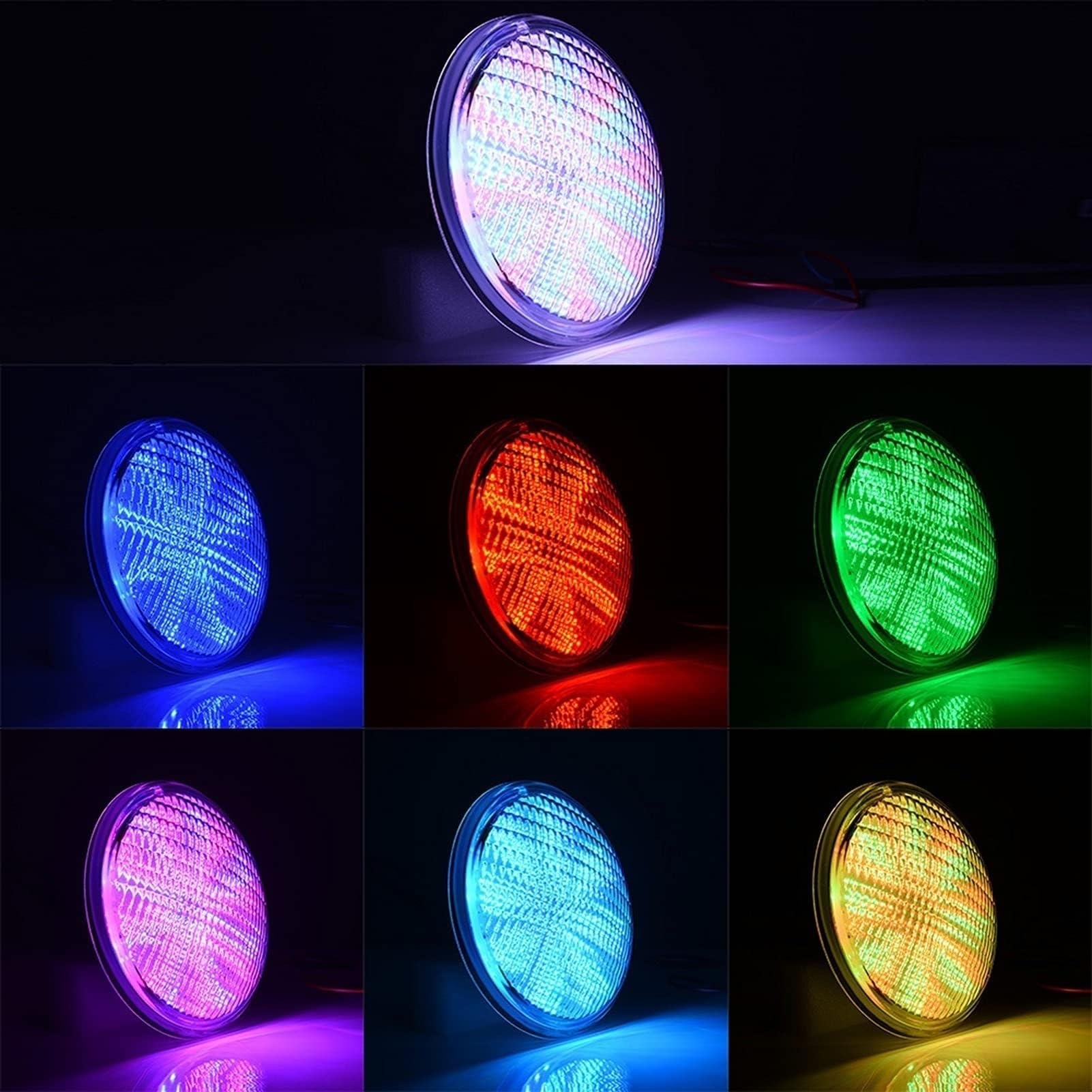 Con Telecomando Faretti Piscina - Faretto Subacquei, Lampada Da Incasso Per Paesaggio Subacqueo A LED Da 12 V, Lampadina Per Piscina RGBW PAR 56 Impermeabile IP68, Per Piscina, Acquario ( Size : 12W )