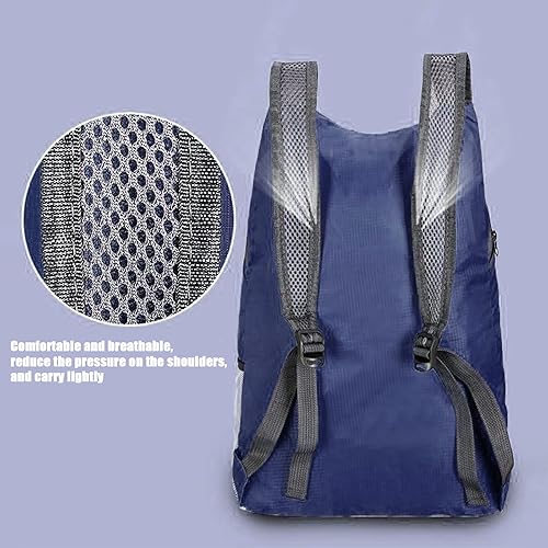 Miniatura 6 de Mochila plegable ultraligera, de 20 litros, ligera, ligera, ligera, resistente al agua, para viajes, para hombres y mujeres, para deportes al aire