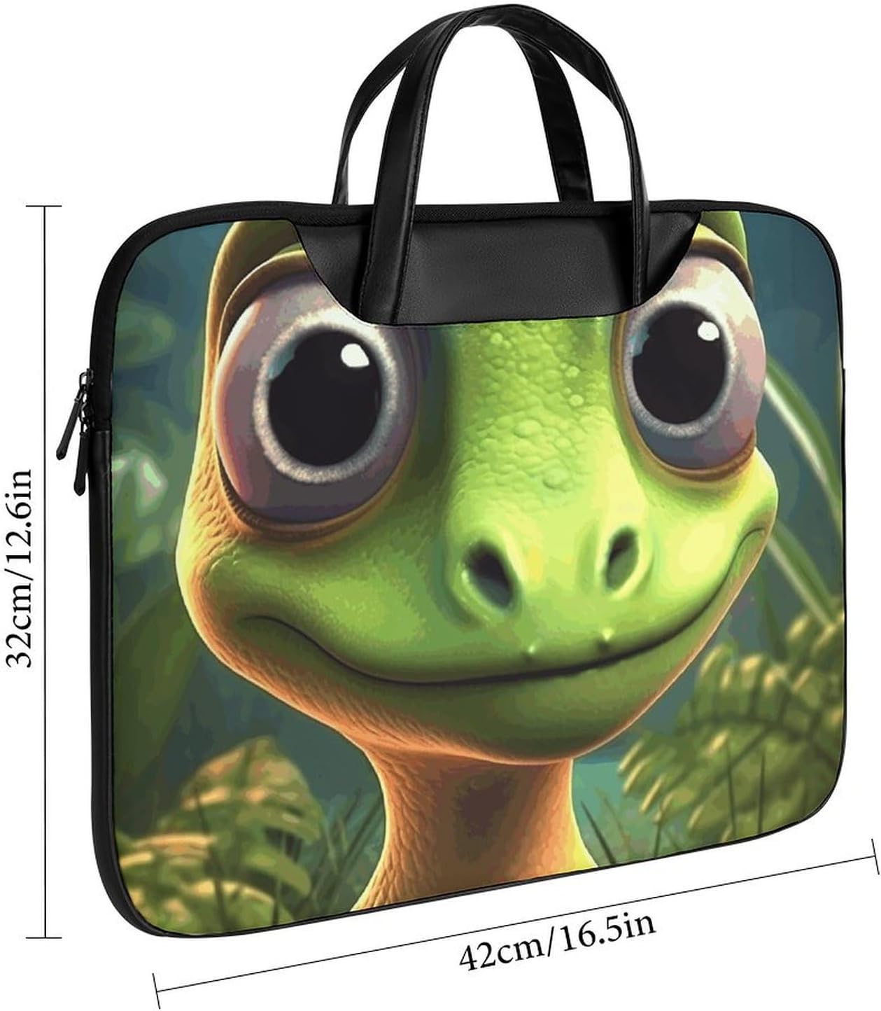 Little Dinosaur Laptop Shoulder Bag 17 Inch Waterproof Portable Laptop Case Sleeve Messenger Bag for Women Men, Style-22