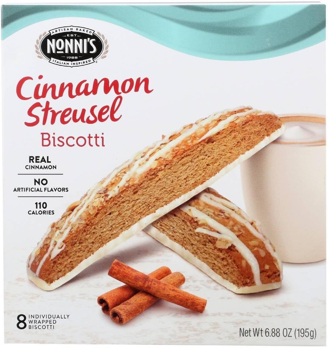 Nonni's Cinnamon Streusel Biscotti, 6.88 Oz (197814)