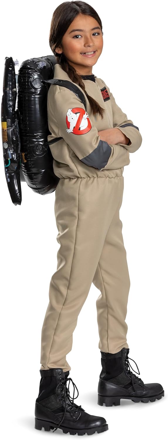 Disguise Ghostbusters Kids Costume, Offiical Ghostbusters Frozen Empire Halloween Costume Jumpsuit, Child Size (7-8)