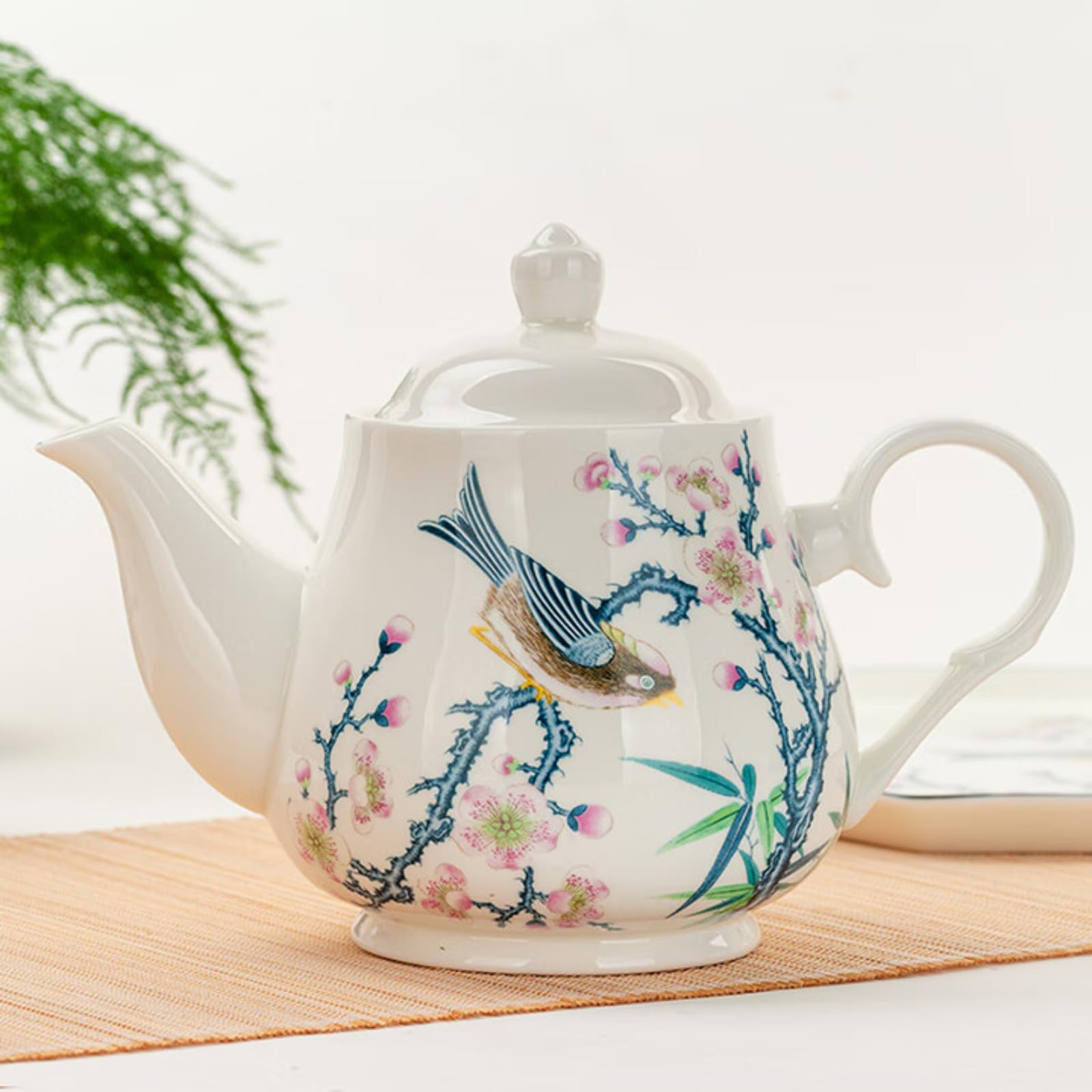 Théière chinoise céramique 800ml rétro dessinée à la main pour service à thé Kungfu