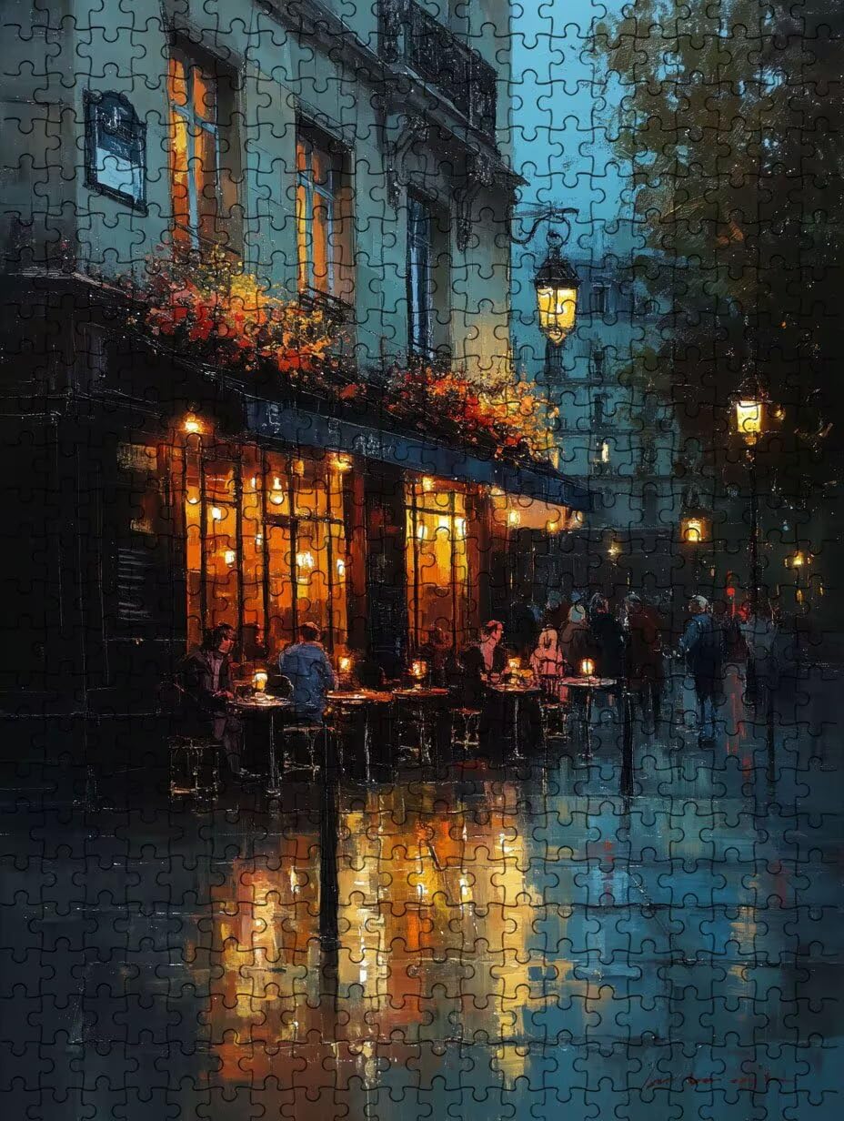 Puzzle pour Adults 4000 Pièces, Pavillons Lampadaires, Bois de YHPGL4-540