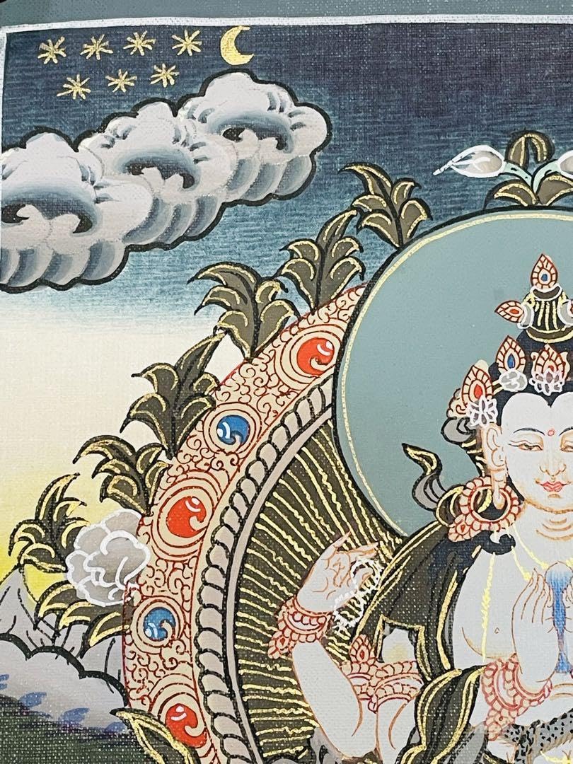 チベット密教装飾画 木製手描き Tibetan Shrine Panel Amazon.co.jp: チベット密教 changresi 手描き 観音菩薩 十一面観音