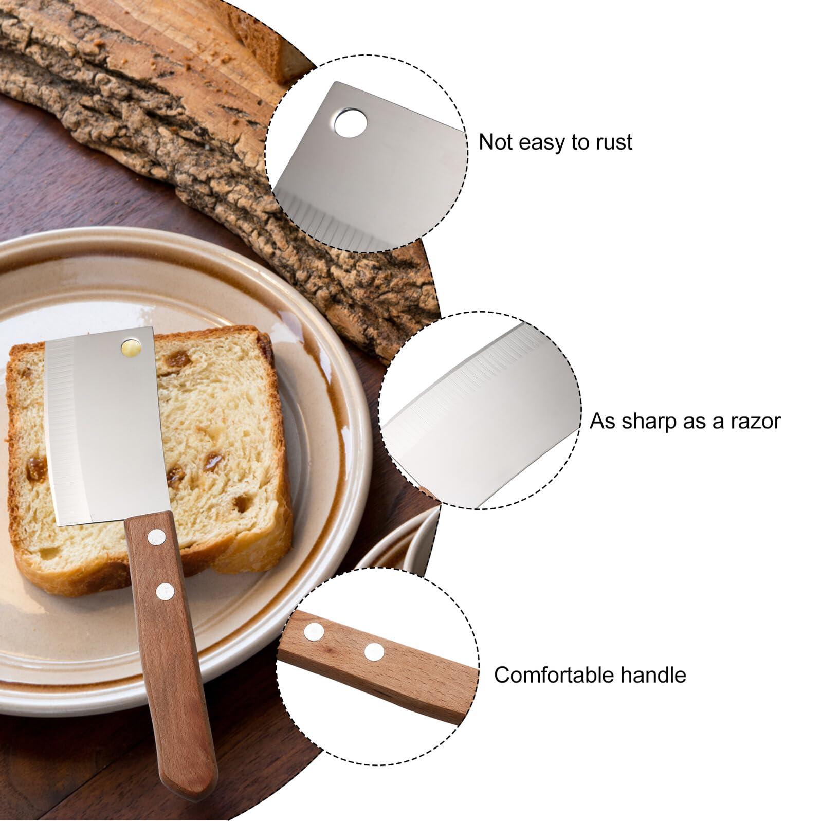 Gadpiparty Acier Inoxydable Mini Couteaux Cuisine Lot de 2