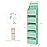 Univivi 6-Shelf Over Door Hanging Organizer Fabric Baby Door Storage with 5 Large Pockets and 3 Small PVC Pockets Wall Mount Hanging Storage Organizers for Baby Essential (Green)