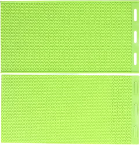 Miniatura 6 de GOTOTOP Hoja de prensa de cera de abejas, hoja de cera de abeja de silicona de 0.213 in, kit de colmenas de abeja, hojas de panal de abeja, equipo