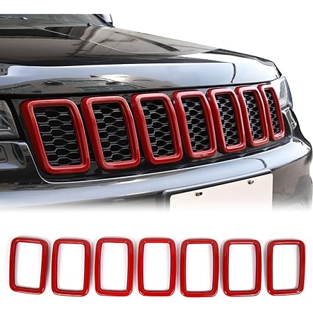 RedRock Grille Inserts; Red (18-23 Jeep Wrangler JL W/o TrailCam, Excl – RedRock 4x4 - Foto 4