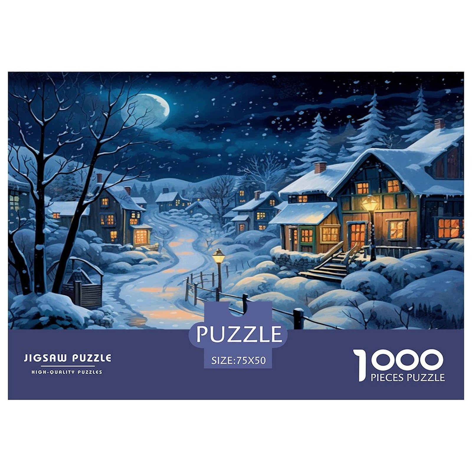 1000 Teile Puzzle „Hirsch Porträt“ Für Erwachsene – Fertig 75x50 Cm, Aus Lindenholz