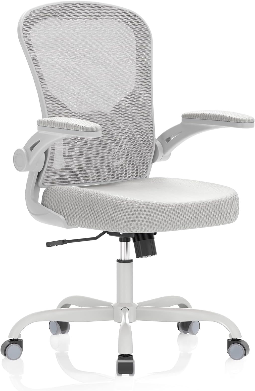 Office Chair, Ergonomic Desk Chairs 330LBS Capacity High Back Mesh Computer Chair with Flip-up Armrests, Comfy Work Chair with Adjustable Lumbar Support