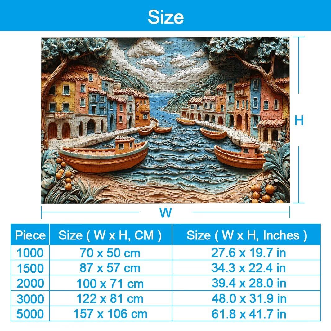 Puzzle Venise, Puzzle 2000 Pièces Adultes, Puzzles pour Décor Murale -2801