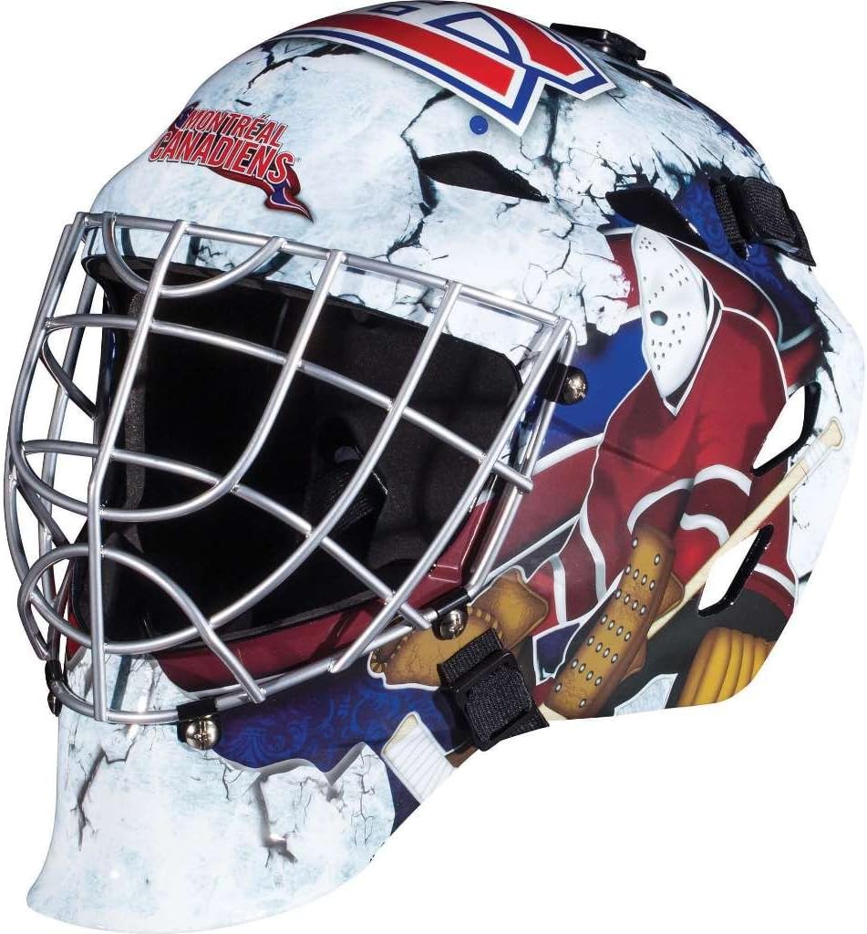 Franklin Sports Team Licensed NHL Hockey Goalie Face Mask - Goalie Mask for Kids Street Hockey - Youth NHL Team Street Hockey Masks