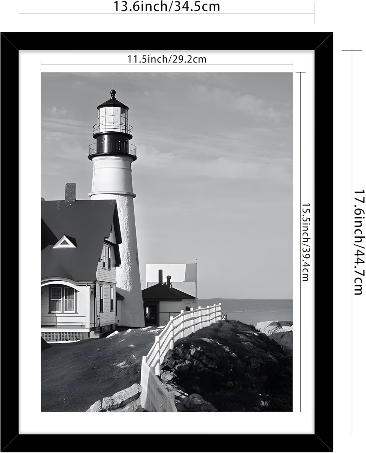 Picrit 14x18 Picture Frame 3 Pack, Black Poster Frame, Display Poster 12 x 16 with Mat or 14 x 18 without Mat for Horizontal or Vertical Wall Mounting