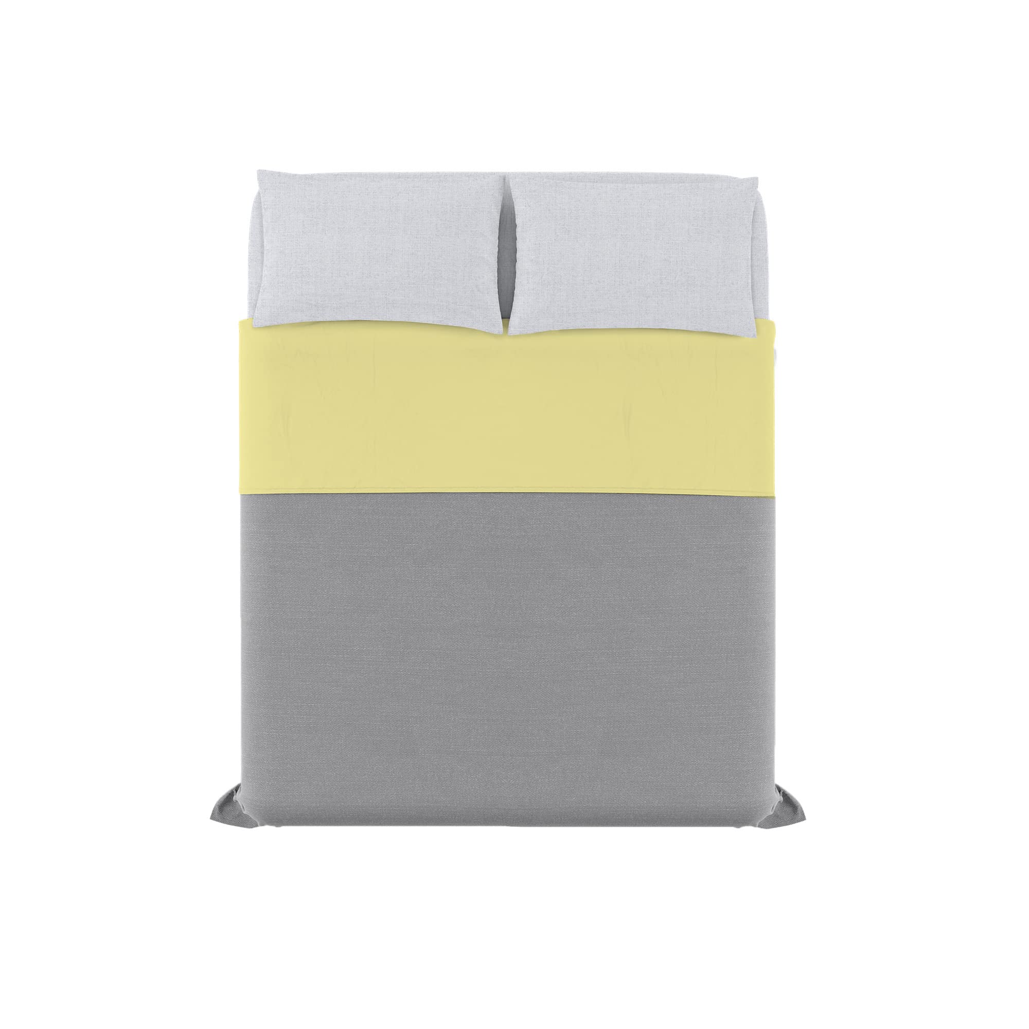 Italian Bed Linen Trendy Chic Yellow Double Bed Set, Queen-size bed - Image 3