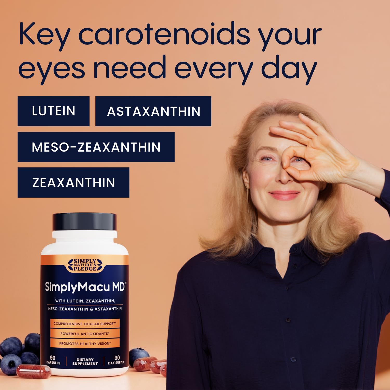 Simply Nature's Pledge Macu MD Eye Vitamins for Vision, 3-Month Supply — Amazon image 5