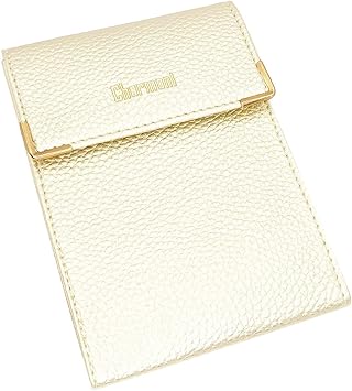 Porta Assegni In Pelle Di Vacchetta - 3 Scomparti Per Carte, Design Compatto 10,5x14,5 Cm - Viola - Foto 4