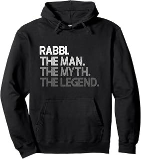 Rabbi Design The Man Myth Legend Pullover Hoodie