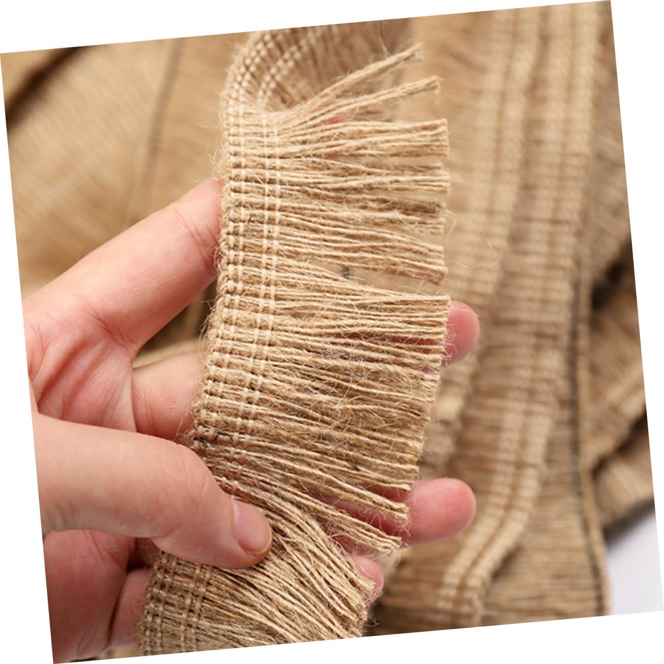 50M Hemp Rope Tassel Ribbon for DIY Crafts Handmade Lace Decoration for Photo Wall Bridal Bouquet Wedding Accessories Suitable for Occasions