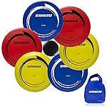 GOOSO Disc Golf Set - Driver, Mid-Range and Putter Discs with Disc Golf Bag for Outdoor and Backyard, Comfortable Plastic, 6 Pack