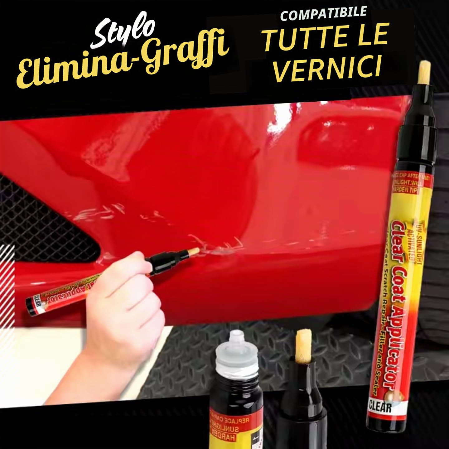 FIX IT PRO Penna Cancellare Graffi Profondi Matita A Righe Universale Vernici Polish Carrozzeria Auto Anti Graffio Ritocco Riparazione Magica Correttore Graffi